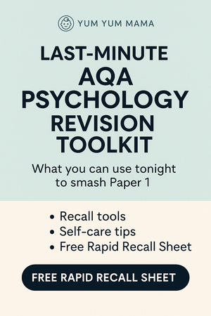 Last-Minute Revision Toolkit for AQA Psychology Paper 1 (You Can Use Tonight)