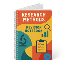 Load image into Gallery viewer, Research Methods Revision Notebook — A5 Wirobound Study Notebook