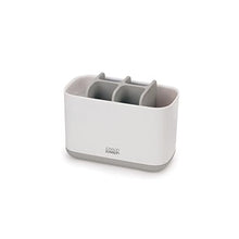 Load image into Gallery viewer, Joseph Joseph Easy-Store - Large Toothbrush Holder Caddy, Bathroom Storage - White/Grey