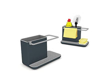 Load image into Gallery viewer, Joseph Joseph Caddy Kitchen Sink Area Organiser with Sponge Holder and Cloth Hanger - Grey