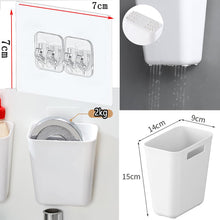 Load image into Gallery viewer, Nmgkokew 4 Piece Kitchen Cabinet Door Storage Box,Self Adhesive Wall Mounted Storage Box,Wardrobe/Bathroom/Refrigerator Small Items Organizer