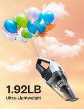 Load image into Gallery viewer, Handheld Vacuum Cleaner, Powerful Suction Portable Lightweight Hand Held Vacum Cordless with 25-30Mins Long Runtime Rechargeable Battery Quick Charge for Home Car Carpet Stairs Pet Hair Cleaning