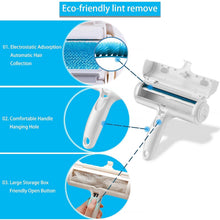 Load image into Gallery viewer, ACE2ACE Pet Hair Remover Roller, Reusable Animal Hair Removal Brush for Dogs and Cats, Easy to Clean Fixed Areas Pet Fur from Carpet, Furniture, Rugs, Stairs, Bedding and Sofa