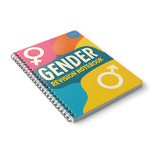 Load image into Gallery viewer, Gender Revision Notebook — A5 Wirobound Spiral Notebook for Students