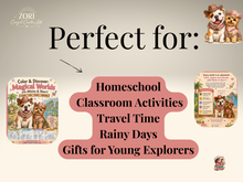 Load image into Gallery viewer, Kids Activity & Coloring Pack | 4 Magical Worlds | Hidden Objects, Counting & Find Activities