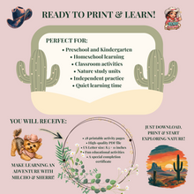Load image into Gallery viewer, Nature Activity Workbook for Kids | Plants, Animals, Seasons, Trees & Five Senses | Printable PDF