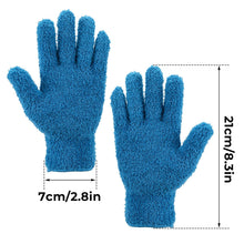 Load image into Gallery viewer, 2 Pairs Microfiber Dusting Gloves Cleaning Gloves Flexible No Shedding Microfiber Dust Cleaning Glove Wipes, Dust Gloves for Cleaning Furniture, Lamp and Hard-to-Reach Corner Gap