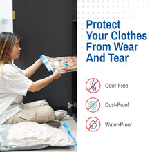 Load image into Gallery viewer, Spacesaver Jumbo Vacuum Storage Bags for Clothes - 100 x 80 cm Vacuum Bags and Space Saver for Comforters and Blankets - Compression Seal for Closet Organization with Hand Pump for Travel - Pack of 6