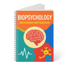 Load image into Gallery viewer, Biopsychology Revision Notebook — A5 Wirobound Study Journal