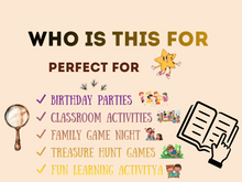 Load image into Gallery viewer, Detective Secret Code Mission for Kids | Solve the Clues & Crack the Code | Logic & Problem-Solving Printable