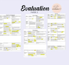 Load image into Gallery viewer, FULL AQA A Level Psychology Evaluation for Paper 1, 2 & 3 Bundle