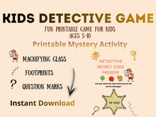 Load image into Gallery viewer, Detective Secret Code Mission for Kids | Solve the Clues & Crack the Code | Logic & Problem-Solving Printable