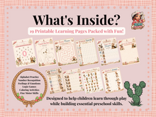 Load image into Gallery viewer, Preschool Activity Pack Ages 3–7 | 17+ Maths, Literacy, Logic, Emotions & Fine Motor Activities