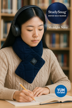 Load image into Gallery viewer, StudySnug™ Heated Neck Warmer — Stay Warm in Cold Classrooms, Buses & Study Spaces