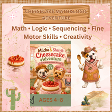Load image into Gallery viewer, Cheesecake Cooking Activity Pack for Kids | Maths, Sequencing, Counting & Fine Motor Activities | Ages 4–8