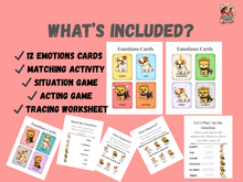 Load image into Gallery viewer, Emotions Matching Game for Kids | SEL Feelings Cards & Activities | Ages 3–8