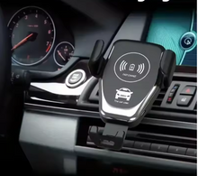 Load image into Gallery viewer, Wireless Car Charger Phone Holder: Gravity Induction Air Outlet Fast Charging Stand for iPhone, Samsung, Xiaomi