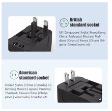 Load image into Gallery viewer, Universal Travel Adapter – Your Comprehensive Global Plug Solution