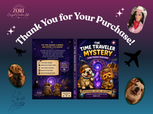 Load image into Gallery viewer, Time Travel Detective Mystery for Kids | History, Logic & Secret Code Adventure | Prehistoric Times to the Future