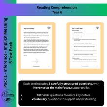 Load image into Gallery viewer, Year 6 SATs Reading Comprehension – Inference & Implicit Meaning | KS2 Printable PDF