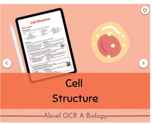 Load image into Gallery viewer, OCR A A-level Biology Cell Structure Revision Notes
