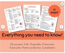 Load image into Gallery viewer, OCR A A-level Biology Cell Structure Revision Notes