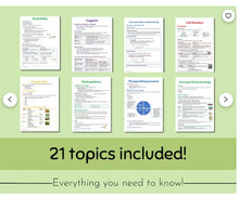 Load image into Gallery viewer, OCR A-level Biology Revision Notes Year 1 + 2