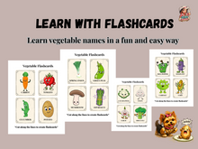 Load image into Gallery viewer, Vegetables Activity Pack Ages 3–6 | Flashcards, Writing & Colouring Worksheets | Preschool Printable