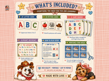 Load image into Gallery viewer, Alphabet Matching Game A–Z | 52 Letter & Picture Cards, 4 Game Boards & Memory Game | Early Literacy Printable
