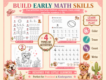 Load image into Gallery viewer, Numbers 1–10 Preschool Workbook | Counting, Tracing & Number Writing Activities | Ages 3–6