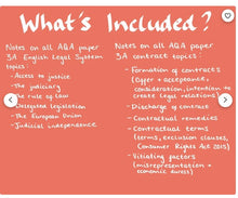 Load image into Gallery viewer, A Level Contract Law Notes AQA
