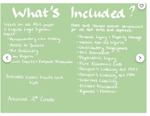 Load image into Gallery viewer, A Level Tort Law Notes and Sample Answer Structures AQA