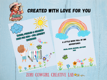 Load image into Gallery viewer, Kids Activity Book | 34 Pages of Colouring, Counting, Tracing, Mazes, Dot-to-Dot & Puzzles | Preschool Printable