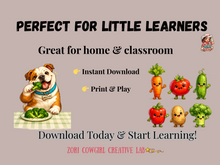 Load image into Gallery viewer, Vegetables Activity Pack Ages 3–6 | Flashcards, Writing & Colouring Worksheets | Preschool Printable