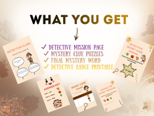 Load image into Gallery viewer, Detective Secret Code Mission for Kids | Solve the Clues & Crack the Code | Logic & Problem-Solving Printable