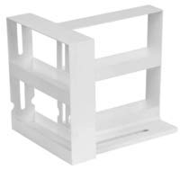 Load image into Gallery viewer, Hustlejacks Spice Rack Organiser, Spice rack kitchen organiser, organise seasoning, best for tidy spices and herbs, expandable rotating spice rack, inside kitchen cupboard, in white plastic.