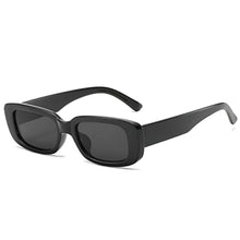 Load image into Gallery viewer, Dollger Rectangle Sunglasses for round faces for Women Trendy 90s Retro Sunglasses Square Frame Black sunglasses