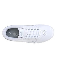 Load image into Gallery viewer, PUMA Women's Carina L Sneaker, White Silver, 7 UK