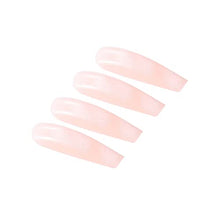 Load image into Gallery viewer, Brishow Coffin False Nails Long Fake Nails Nude Press on Nails Ballerina Acrylic Stick on Nails 24pcs for Women and Girls
