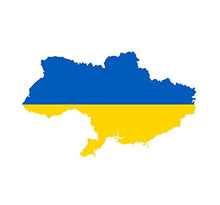 Load image into Gallery viewer, zmalqpti I Stand with Ukraine Sticker, Ukraine Flag Decal Sticker, Support Ukraine I Stand with Ukraine Sticker, Ukrainian Bumper Sticker I Stand with Ukraine for Demonstration (C,10PCS)