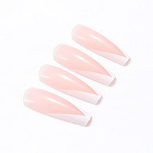 Load image into Gallery viewer, Brishow Coffin Long False Nails Fake Nails Pink Ballerina Acrylic Press on Nails Full Cover Stick on Nails 24pcs for Women and Girls