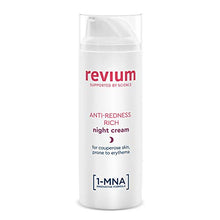 Load image into Gallery viewer, Revium Rosacea Anti-Redness Rich Night Cream for Coupreose Skin Prone to Erythema, with 1-MNA Molecule, Chlorella Vulgaris Green Algae Extract, Acerola Friut, Macadamia Oil, Shea Butter, 50ml