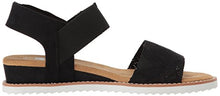 Load image into Gallery viewer, Skechers Women's Desert Kiss Ankle Strap Sandals, Black, 6 UK