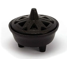 Load image into Gallery viewer, Native Spirit Traditional Cast Iron Incense Burner - Lotus Design, beatifull, heavy quality