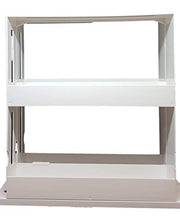 Load image into Gallery viewer, Hustlejacks Spice Rack Organiser, Spice rack kitchen organiser, organise seasoning, best for tidy spices and herbs, expandable rotating spice rack, inside kitchen cupboard, in white plastic.