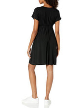 Load image into Gallery viewer, Amazon Essentials Women's Surplice Dress, Black, L