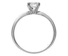 Load image into Gallery viewer, 4 claw diamond Ring 1ct in white gold for women_L