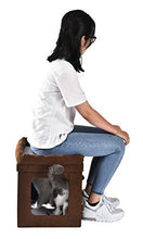 Load image into Gallery viewer, Amazon Basics Collapsible Cat House, Brown