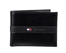 Load image into Gallery viewer, Tommy Hilfiger Men's Sw-31tl22x062-blk Bi-Fold Wallet, Casual Black Ranger, One Size
