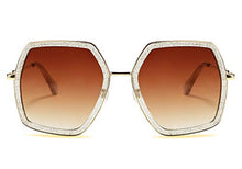 Load image into Gallery viewer, FEISEDY Large Hexagon Inspired Sunglasses for Women Fashion Design Oversized Sunglasses Womens B2503